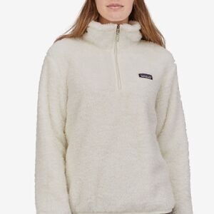 Patagonia Women’s Los Gatos 1/4 Zip‎ Fleece white cream size large